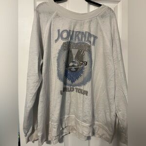 Recycled Karma White Graphic Sweatshirt